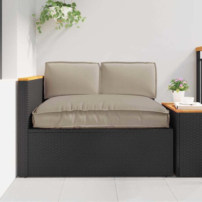 Juego de cojines 3 pcs taupé tela oxford vidaxl