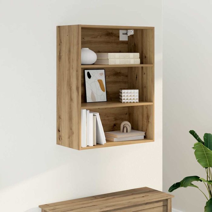 Maison exclusive - armario colgante de pared roble artisian 69,5x32,5x90 cm