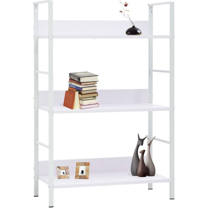 Estantería de 3 niveles madera ingeniería blanco 60x27,6x90,5cm – comfortxl