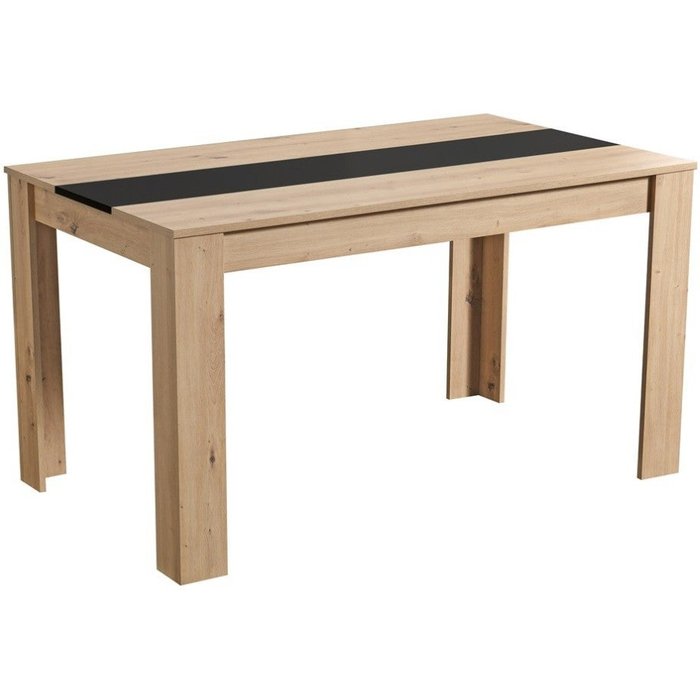 Mesa comedor domus roble y negro