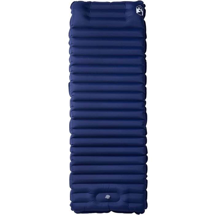 Colchón de camping autoinflable con almohada 1 persona azul cfw165547