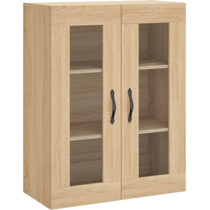 Aparador | mueble de pared madera ingeniería roble sonoma 69,5x34x90 cm