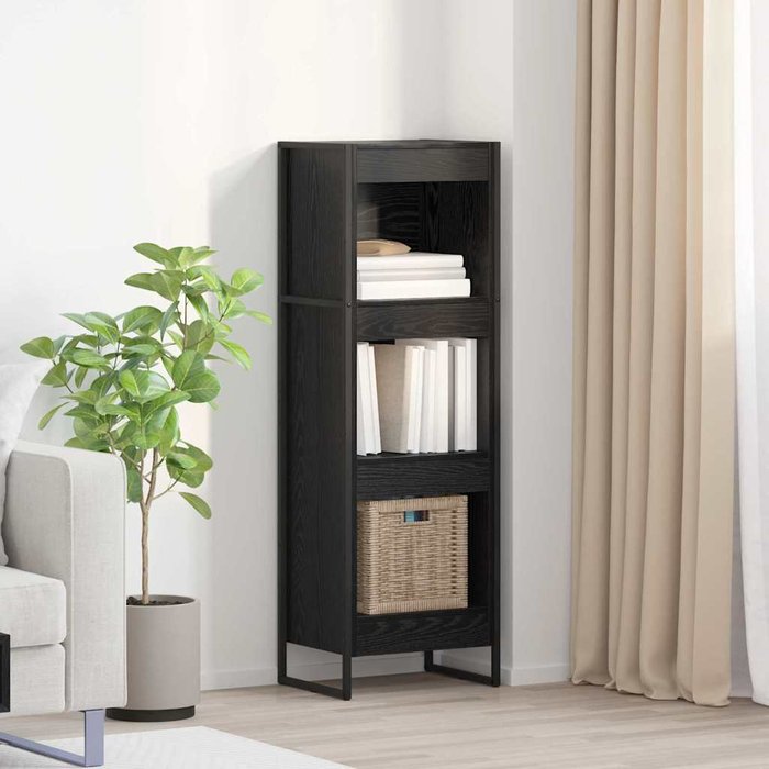 Librería de roble negro, 40 x 30 x 121 cm, madera de ingeniería. - pangivo