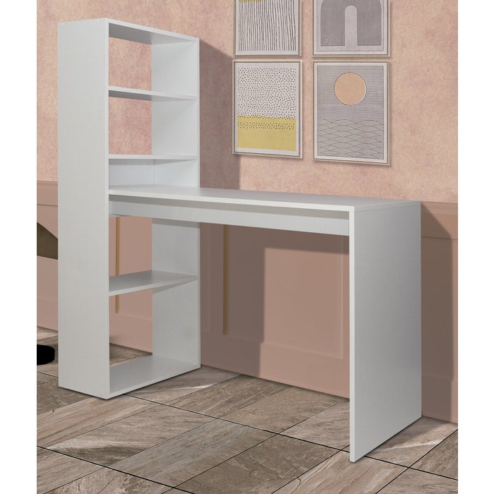 Escritorio villena 1 estantería 140x122x49 cm