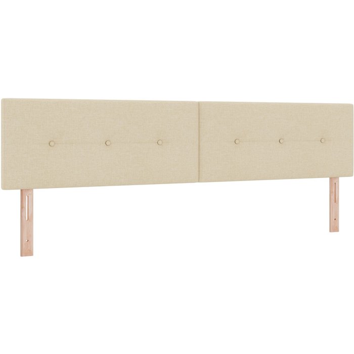 Cabecero acolchado en botones crema 200 cm tela cfw5480126