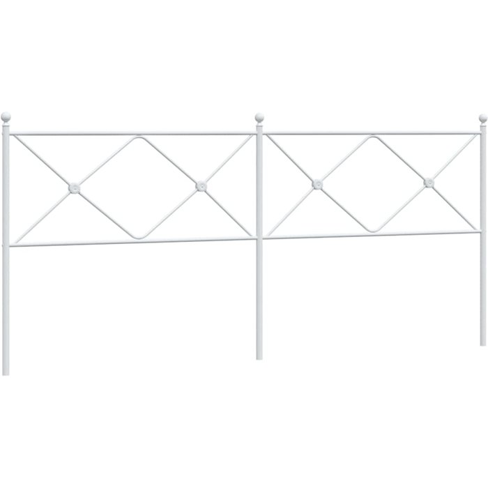 Cabecero,panel de cabecera,decoración de pared de metal blanco 200 cm cfw99135