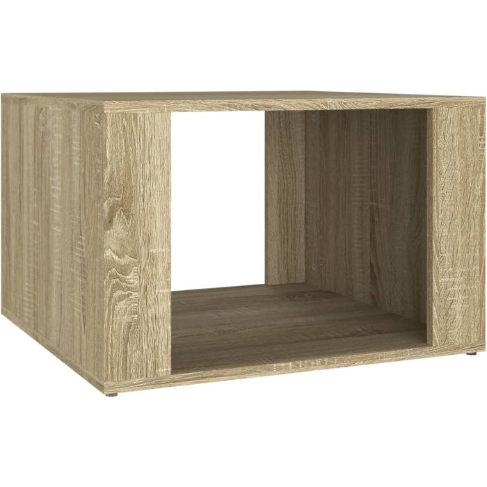 Mesita de noche madera contrachapada roble sonoma 57x55x36 cm - comfortxl