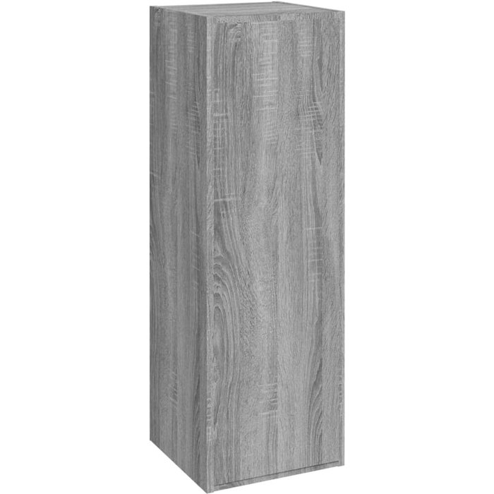 Mueble tv de madera laminada gris sonoma 30,5x30x90 cm - comfortxl