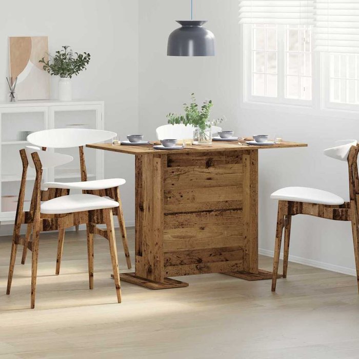 Maison exclusive - mesa de comedor madera vieja 110 x 60 x 75 cm