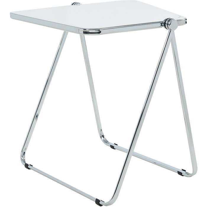 Mesa auxiliar plegable 70 x 49 x 68 cm blanca 03_0010944