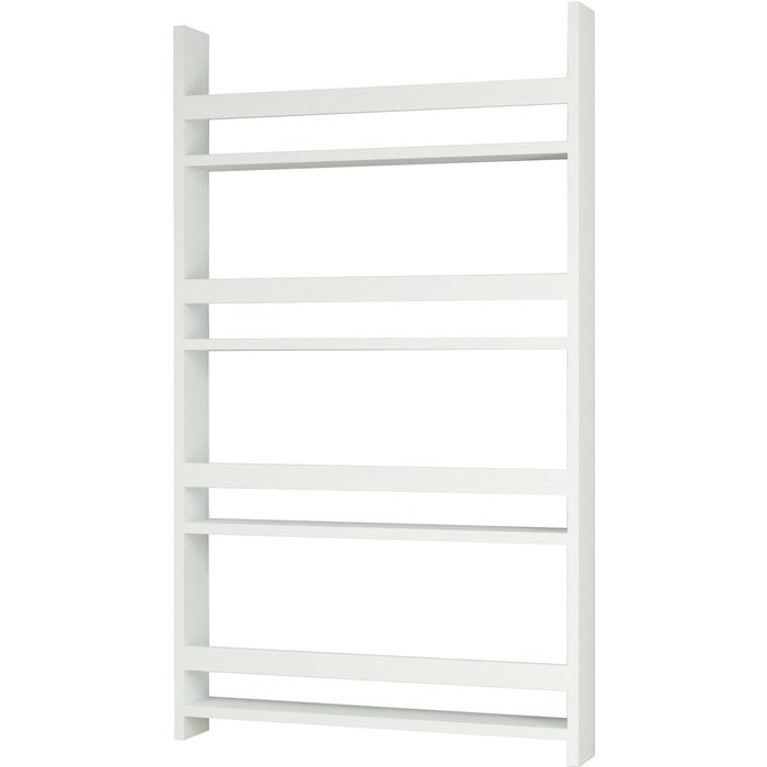 Estante de pared de 4 niveles 120 x 74 x 10 cm blanco 03_0007051