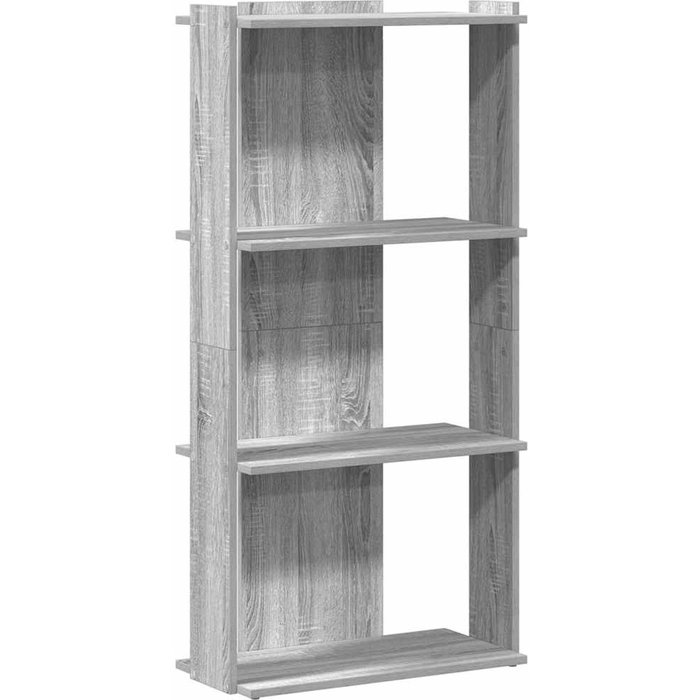 Librería 3 estantes madera ingeniería gris sonoma 60x30x120 cm – comfortxl