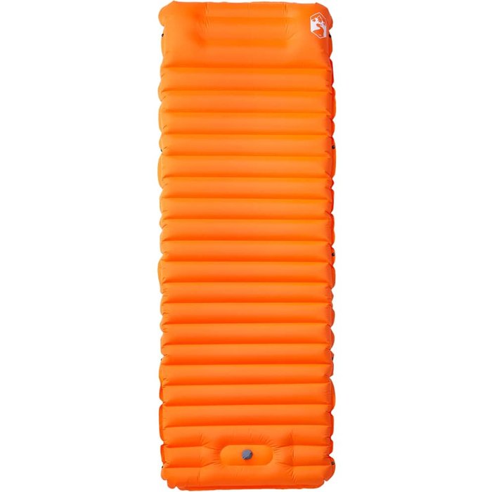 Colchón de camping autoinflable con almohada 1 persona naranja cfw845014