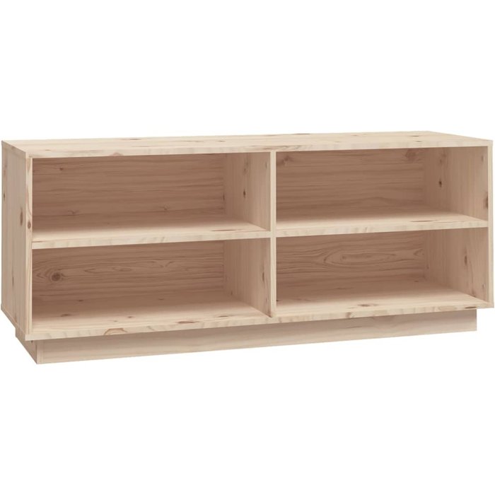 Zapatero de pino macizo 110x34x45 cm - comfortxl