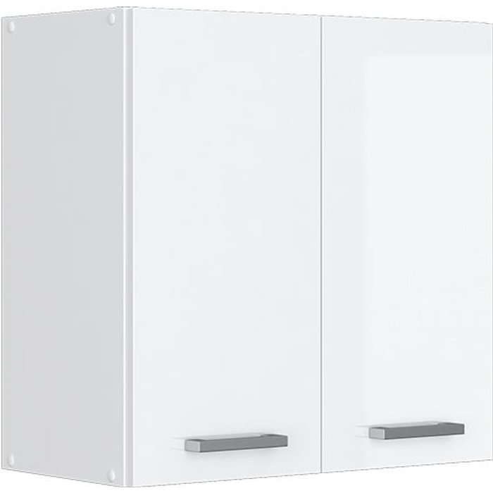 Vicco mueble alto universal r-line, blanco alto brillo, 60 cm con puertas