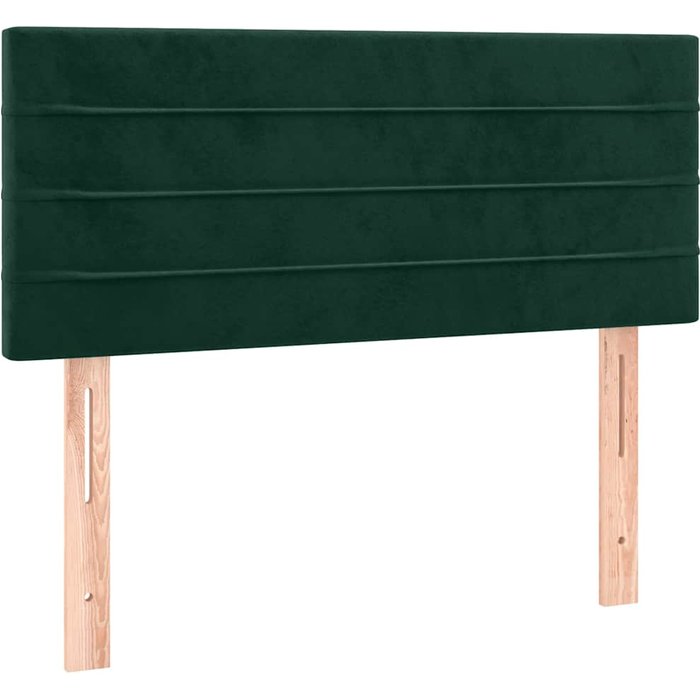 Cabecero cama - mueble cabecero de terciopelo verde oscuro 90x5x78/88 cm