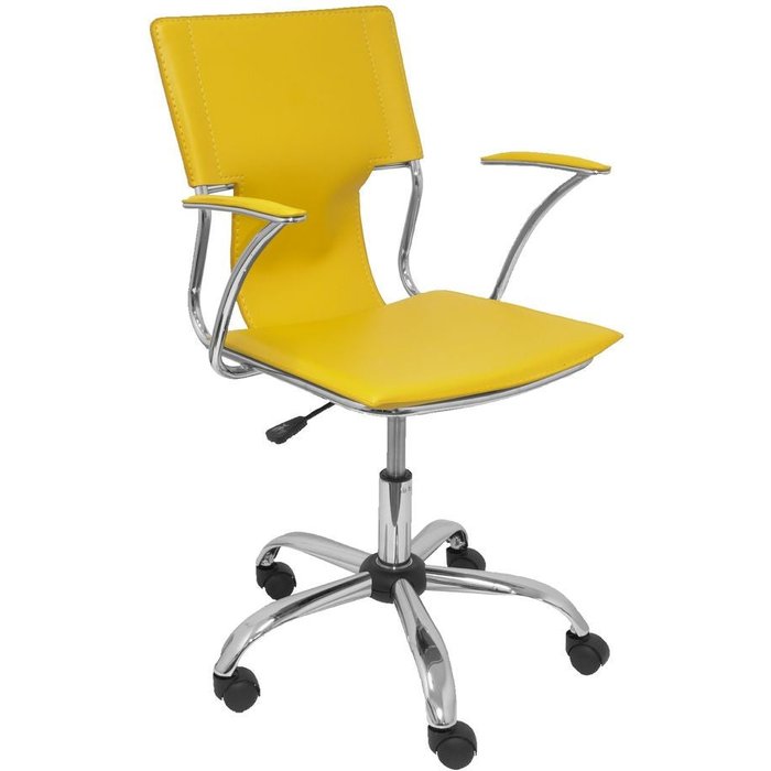 Bogarra ecopelle/giallo/bracc fissi