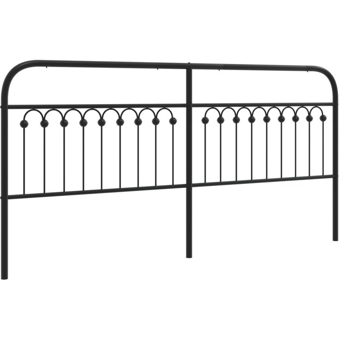 Cabecero,cabecero de cama,panel de cabecera de metal negro 200 cm cfw42621
