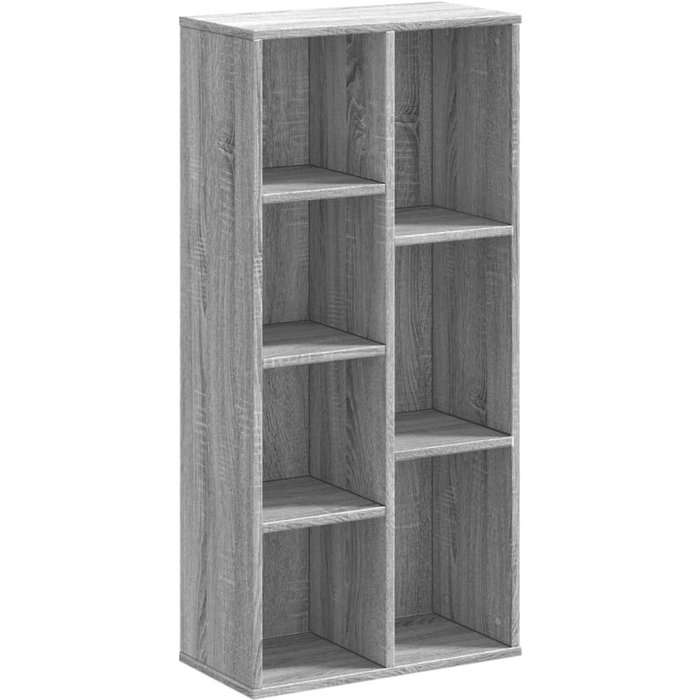 Estantería de madera de ingeniería gris sonoma 50x25x105 cm – comfortxl