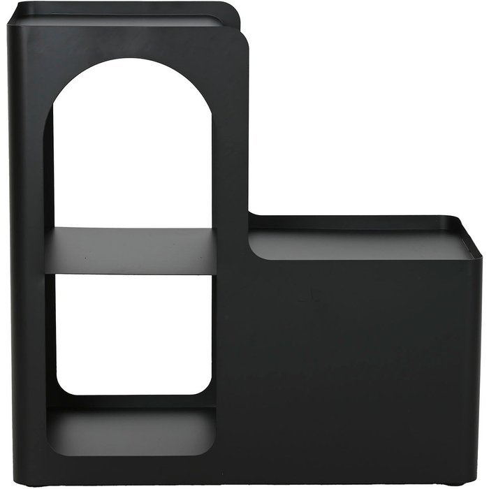 Mesita auxiliar metal 60x30x60 negro