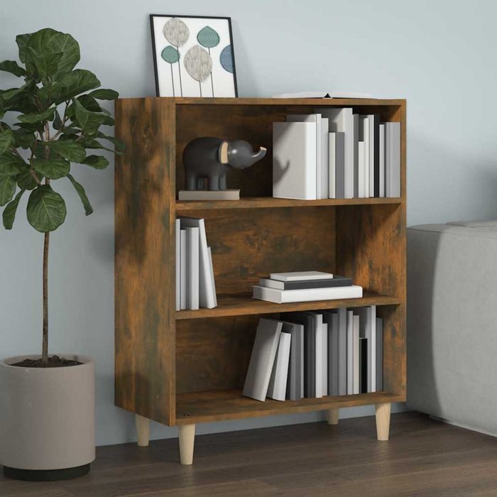 Maison exclusive - aparador madera contrachapada roble ahumado 69,5x32,5x90 cm