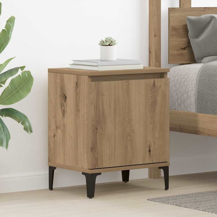 Maison exclusive - armario de noche roble artesanal 40 x 30 x 50 cm