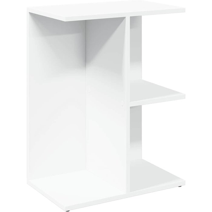 Mesita de noche madera contrachapada blanco 46,5x29x61cm - comfortxl
