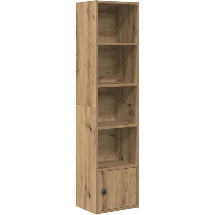Estantería de madera de ingeniería roble artisan 31x24x127 cm – comfortxl