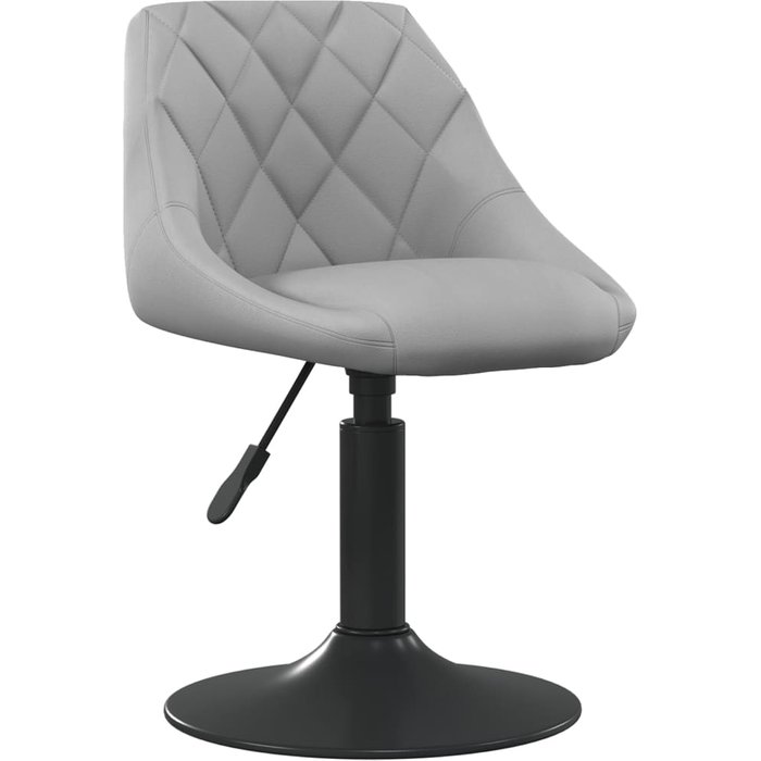 Silla de comedor de terciopelo verde claro