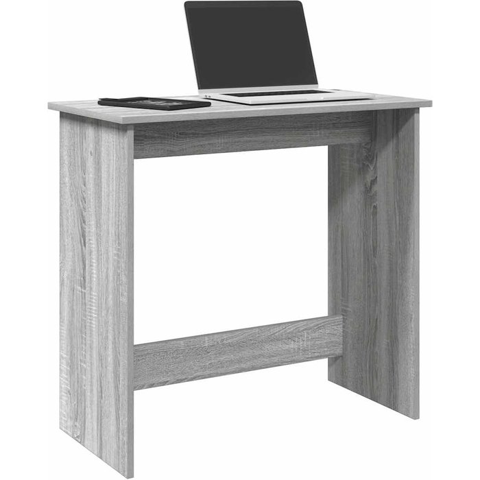 Maison exclusive - escritorio de madera contrachapada gris sonoma 80x40x75 cm