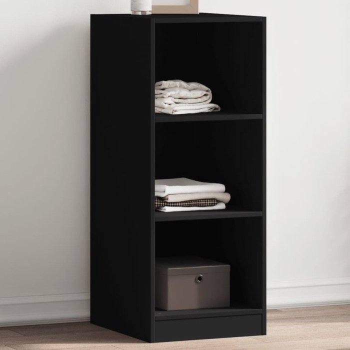 Vidaxl armario de madera de ingeniería negro 48x41x102 cm