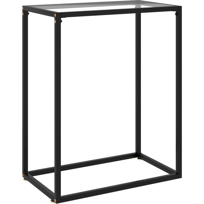 Consola transparente, 60x35x75 cm, cristal templado.