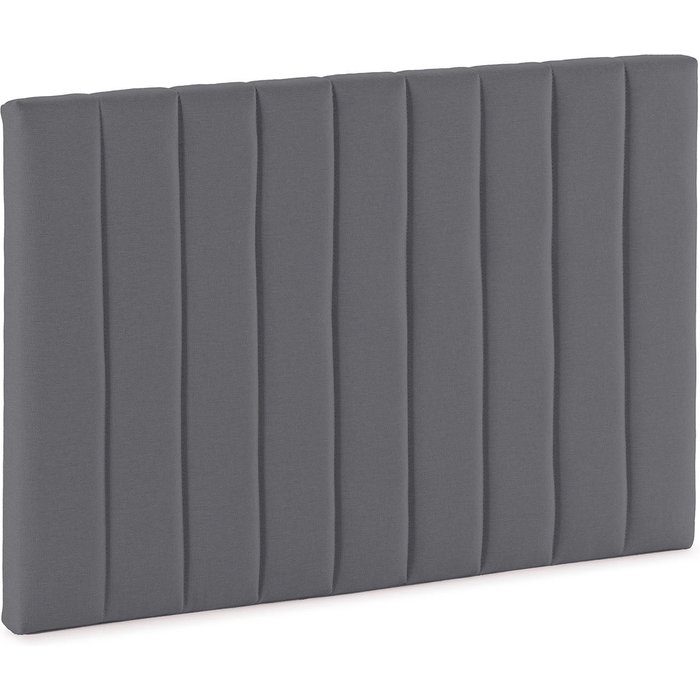 Cabecero eris tapizado 90x60 cm gris oscuro