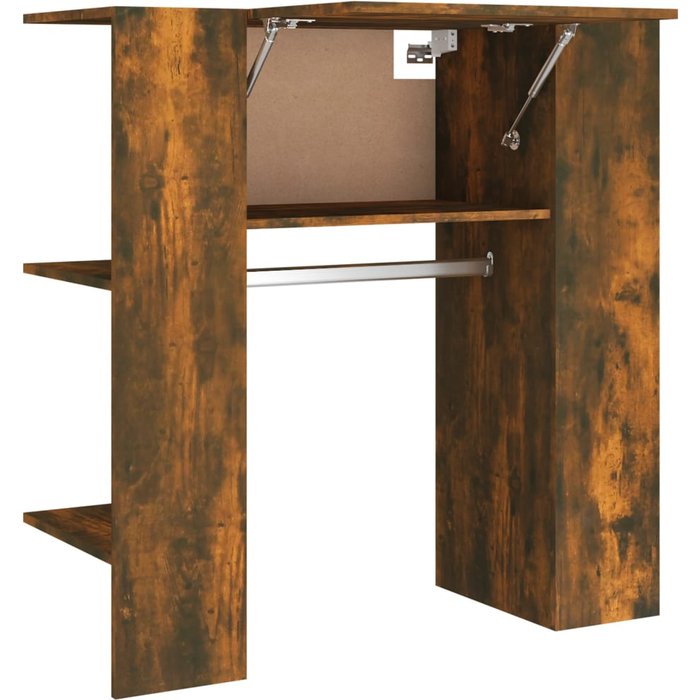 Mueble recibidor madera ingeniería roble ahumado 97,5x37x99 cm - comfortxl