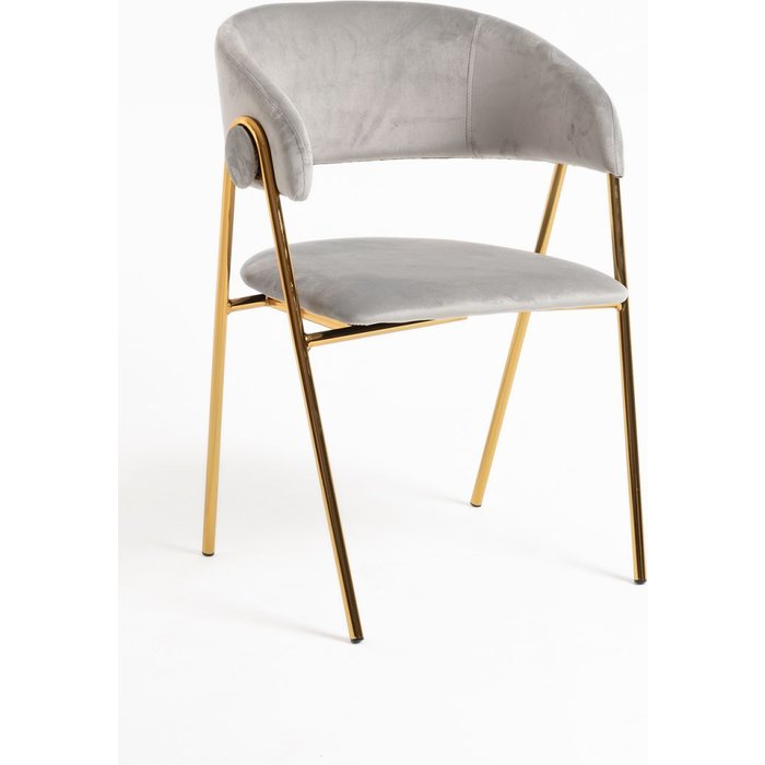 Regalos miguel - sillas comedor - silla mihu gold terciopelo - gris claro