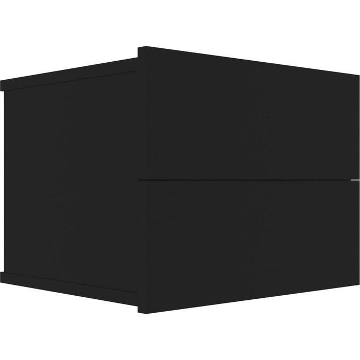 Mesita de noche aglomerado negro 40 x 30 x30 cm