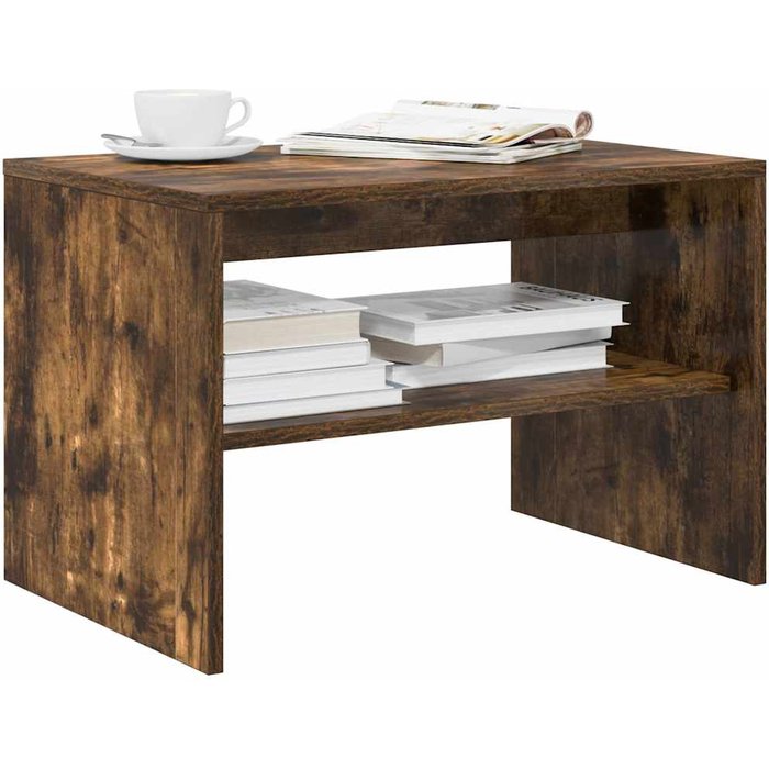 Maison exclusive - mueble de tv madera de ingeniería roble ahumado 60x40x40 cm