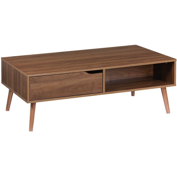 Mesa de centro vintage de madera de nogal, nepal, madera de nogal, 110x59x39 cm