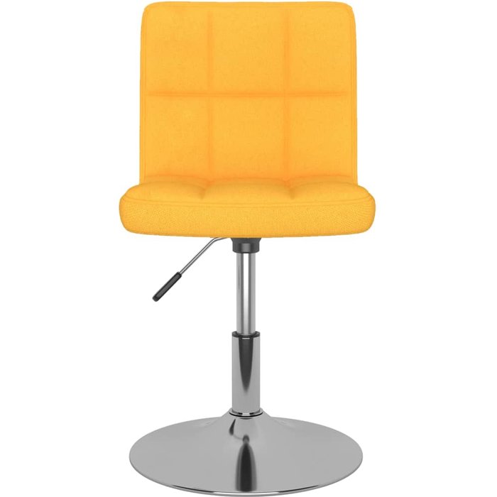 Silla de comedor giratoria tela amarillo