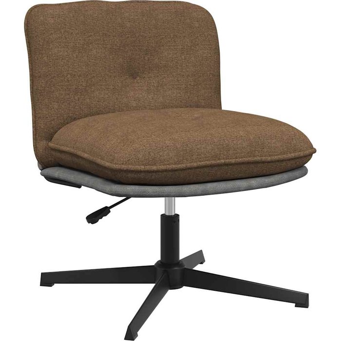 Silla de oficina giratoria de tela color topo
