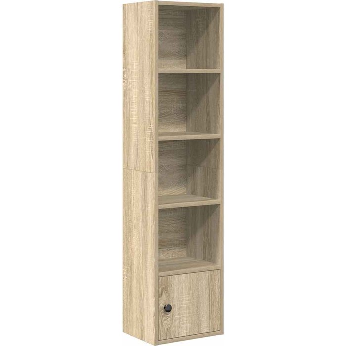 Estantería de madera de ingeniería roble sonoma 31x24x127 cm – comfortxl