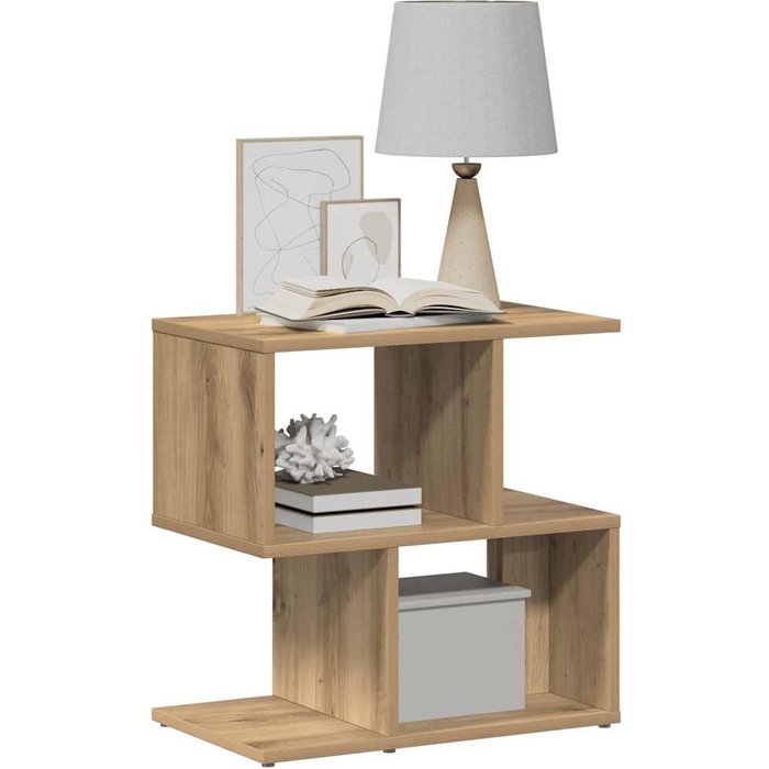 Mesitas de noche 2 unidades madera ingeniería roble 50x30x51,5 cm