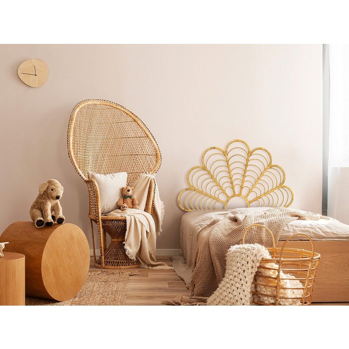 Cabecero de cama 110 cm - mimbre - natural - flosia