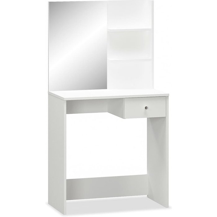 Tocador de madera de ingeniería blanco 75x40x141 cm - comfortxl