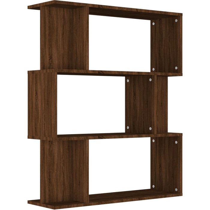 Estantería/biombo madera contrachapada marrón roble 80x24x96 cm – comfortxl