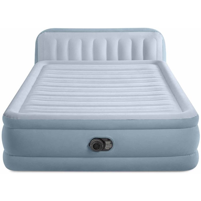 Cama de aire intex con cabecero dura-beam deluxe plush headboard