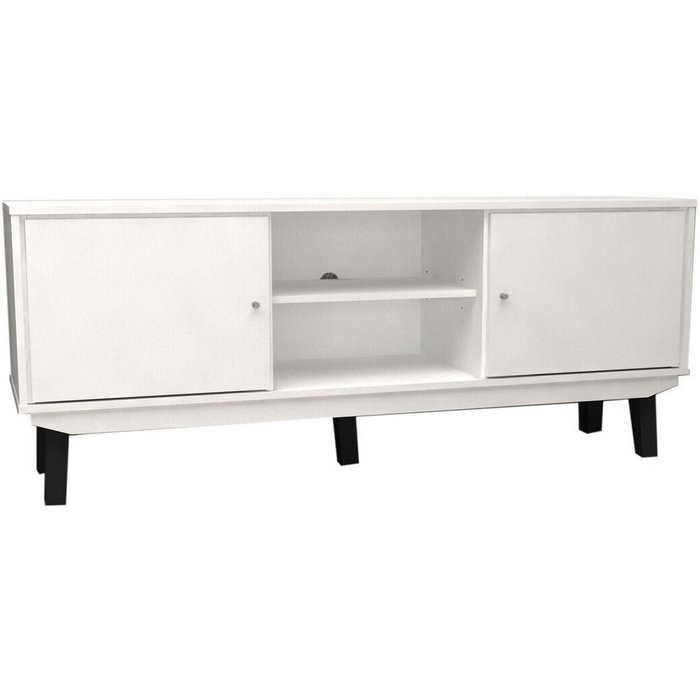 Mueble bajo tv 2 puertas dn, blanco 150x60 cm