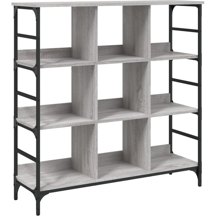 Aparador de madera de ingeniería gris sonoma 102x32x103,5 cm - comfortxl