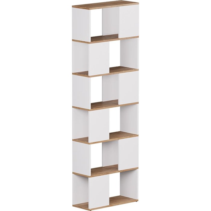 Vicco separador de ambientes eneos, roble blanco/dorado, 60 x 186 cm