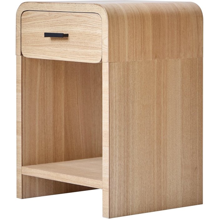 Mesita de noche 1 cajón en madera marron